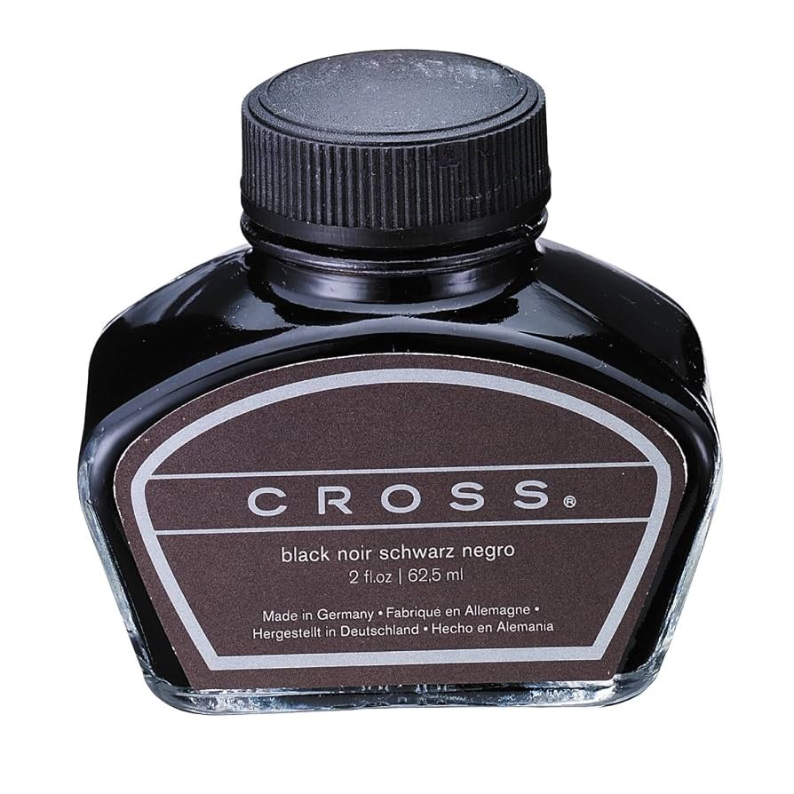Cross Bottled Fountain Pen Ink, Black, 62.5ml Bottle