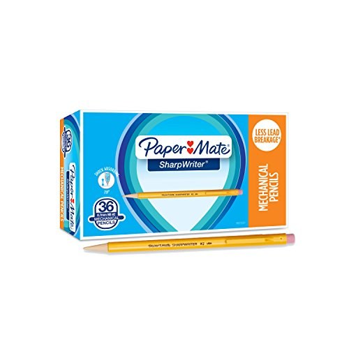 Paper Mate SharpWriter Mechanical Pencils, 0.7mm #2 Lead, Twist Advance