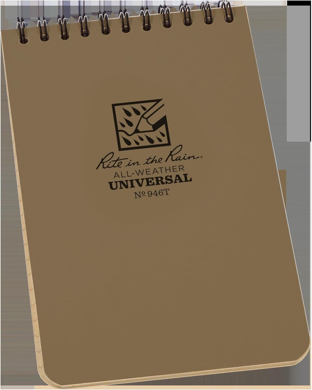 Rite in the Rain All-Weather Notebook, 4" x 6", Tan, Waterproof Pages